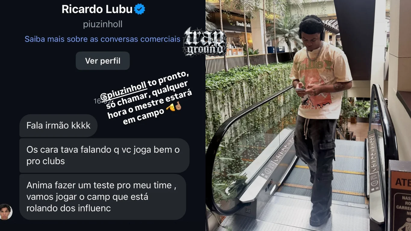 Piuzinho convida Jovem Dex para testar no time da Supercopa dos Streamers