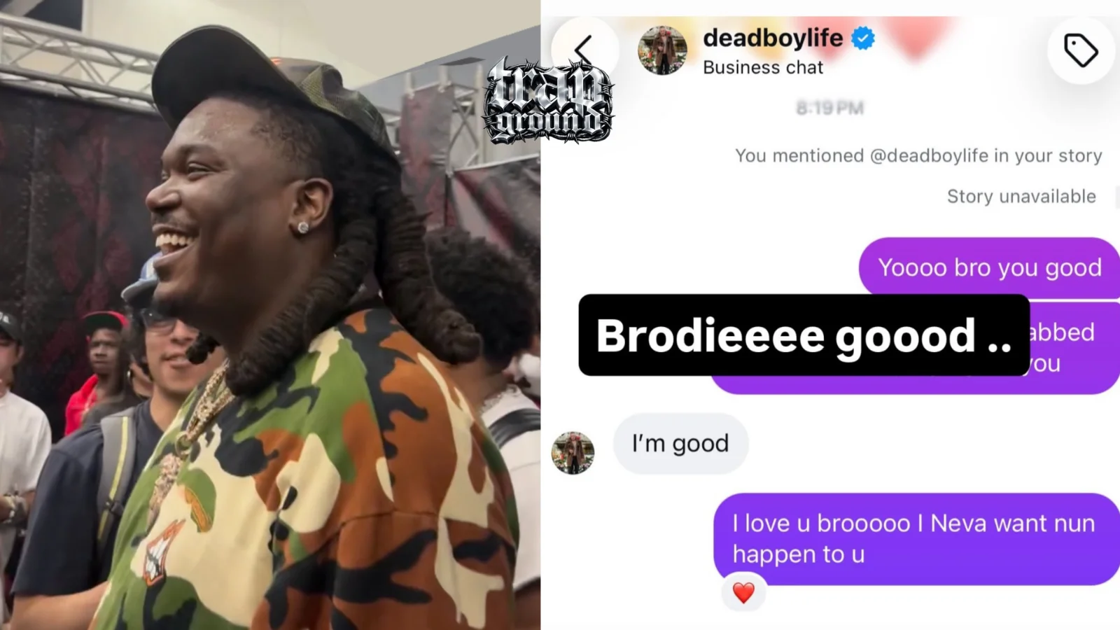 LUCKI sorrindo durante aparição pública na ComplexCon 2026, em Los Angeles.